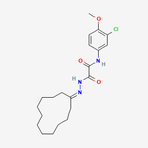 molecular formula C21H30ClN3O3 B7714085 N-(3-chloro-4-methoxyphenyl)-N'-[(pyridin-4-yl)methyl]ethanediamide 