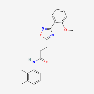 molecular formula C20H21N3O3 B7714268 N-(2,3-dimethylphenyl)-3-(3-(2-methoxyphenyl)-1,2,4-oxadiazol-5-yl)propanamide 