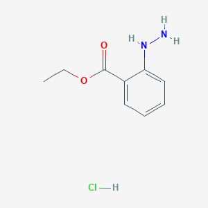 molecular formula C9H13ClN2O2 B7714330 Ethyl 2-hydrazineylbenzoate hydrochloride CAS No. 147340-73-6