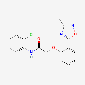 molecular formula C17H14ClN3O3 B7714438 N-(2-chlorophenyl)-2-(2-(3-methyl-1,2,4-oxadiazol-5-yl)phenoxy)acetamide 