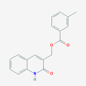 molecular formula C18H15NO3 B7714533 (2-hydroxyquinolin-3-yl)methyl 3-methylbenzoate 