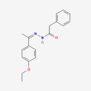 N'-[(Z)-(2H-1,3-benzodioxol-5-yl)methylidene]-2-phenylacetohydrazide