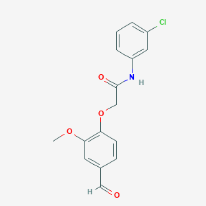 N-(3-chlorophenyl)-2-(4-formyl-2-methoxyphenoxy)acetamide