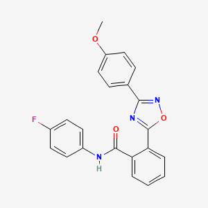 N-(4-fluorophenyl)-2-(3-(4-methoxyphenyl)-1,2,4-oxadiazol-5-yl)benzamide