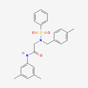 N-[2-(3,4-dimethoxyphenyl)ethyl]-2-{N-[(4-methylphenyl)methyl]benzenesulfonamido}acetamide