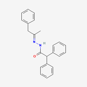 molecular formula C23H22N2O B7715138 N'-(1-methylpiperidin-4-ylidene)-2,2-diphenylacetohydrazide 