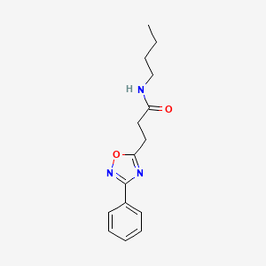 molecular formula C15H19N3O2 B7715142 N-butyl-3-(3-phenyl-1,2,4-oxadiazol-5-yl)propanamide 