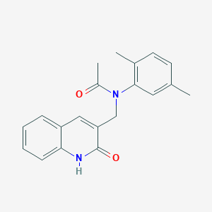 molecular formula C20H20N2O2 B7715275 N-(2,5-dimethylphenyl)-N-((2-hydroxyquinolin-3-yl)methyl)acetamide 