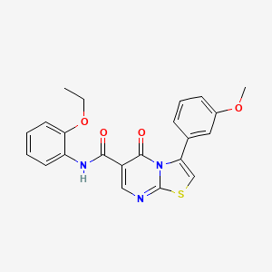 N-(2H-1,3-benzodioxol-5-yl)-3-(3-methoxyphenyl)-5-oxo-5H-[1,3]thiazolo[3,2-a]pyrimidine-6-carboxamide