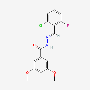 molecular formula C16H14ClFN2O3 B7715379 5-chloro-N-(2,6-difluorophenyl)-2-methoxybenzamide 