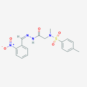 molecular formula C17H18N4O5S B7715466 N-(4-fluorophenyl)-2-(N-methyl4-methylbenzenesulfonamido)acetamide 