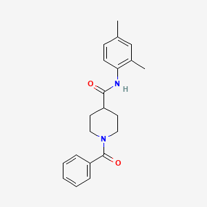molecular formula C21H24N2O2 B7715722 1-benzoyl-N-(2,4-dimethylphenyl)piperidine-4-carboxamide 