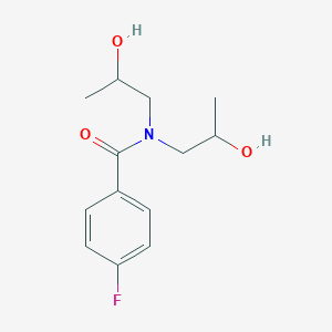 molecular formula C13H18FNO3 B7715766 4-Fluoro-N,N-bis(2-hydroxypropyl)benzamide CAS No. 1225487-26-2