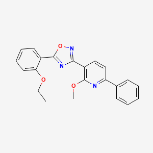 molecular formula C22H19N3O3 B7715859 5-(2-ethoxyphenyl)-3-(2-methoxy-6-phenylpyridin-3-yl)-1,2,4-oxadiazole 