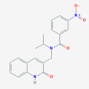 molecular formula C20H19N3O4 B7715865 N-((2-hydroxyquinolin-3-yl)methyl)-N-isopropyl-3-nitrobenzamide CAS No. 674330-08-6