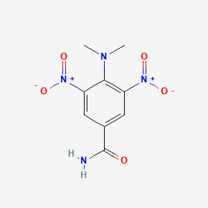 molecular formula C9H10N4O5 B7716164 4-(Dimethylamino)-3,5-dinitrobenzamide CAS No. 1092309-91-5