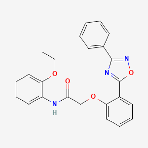 N-(2-ethoxyphenyl)-2-(2-(3-phenyl-1,2,4-oxadiazol-5-yl)phenoxy)acetamide