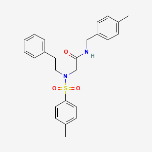 molecular formula C25H28N2O3S B7716277 N-[3-(1H-imidazol-1-yl)propyl]-1-(naphthalene-2-sulfonyl)piperidine-4-carboxamide 
