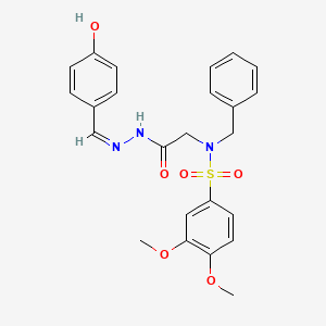 (Z)-N-benzyl-N-(2-(2-(4-hydroxybenzylidene)hydrazinyl)-2-oxoethyl)-3,4-dimethoxybenzenesulfonamide