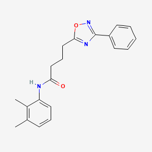 molecular formula C20H21N3O2 B7716508 N-(2,3-dimethylphenyl)-4-(3-phenyl-1,2,4-oxadiazol-5-yl)butanamide 