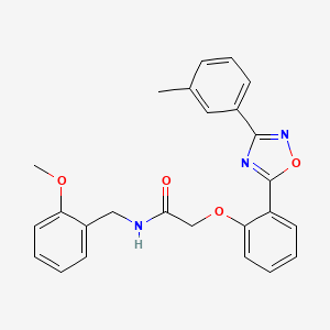 N-(2-methoxybenzyl)-2-(2-(3-(m-tolyl)-1,2,4-oxadiazol-5-yl)phenoxy)acetamide