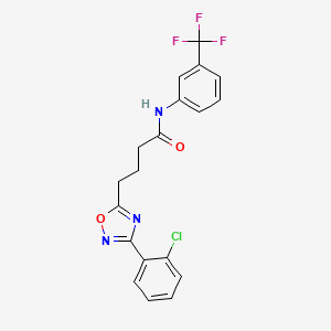 4-(3-(2-chlorophenyl)-1,2,4-oxadiazol-5-yl)-N-(3-(trifluoromethyl)phenyl)butanamide