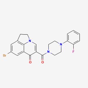 8-bromo-5-(4-(2-fluorophenyl)piperazine-1-carbonyl)-1H-pyrrolo[3,2,1-ij]quinolin-6(2H)-one