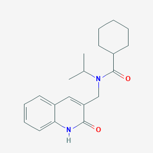 molecular formula C20H26N2O2 B7716923 N-((2-hydroxyquinolin-3-yl)methyl)-N-isopropylcyclohexanecarboxamide 