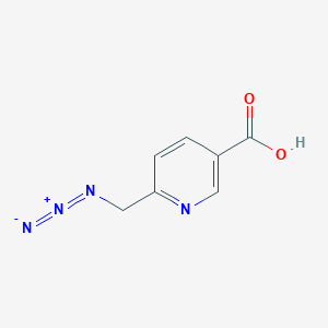 molecular formula C7H6N4O2 B7716967 6-(叠氮甲基)烟酸 CAS No. 1393590-50-5