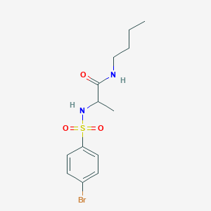molecular formula C13H19BrN2O3S B7717000 2-(4-bromophenylsulfonamido)-N-butylpropanamide 