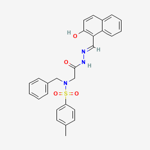 (E)-N-benzyl-N-(2-(2-((2-hydroxynaphthalen-1-yl)methylene)hydrazinyl)-2-oxoethyl)-4-methylbenzenesulfonamide