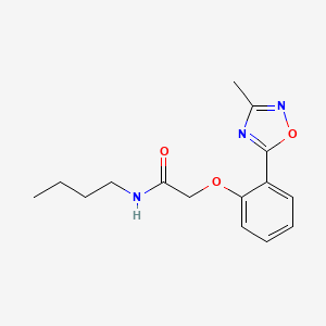 N-butyl-2-(2-(3-methyl-1,2,4-oxadiazol-5-yl)phenoxy)acetamide
