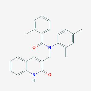 N-(2,4-dimethylphenyl)-N-((2-hydroxyquinolin-3-yl)methyl)-2-methylbenzamide