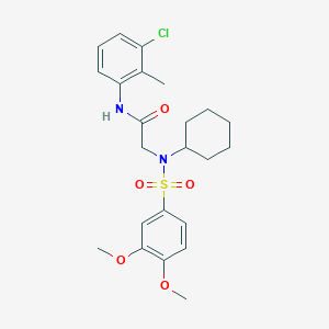 molecular formula C23H29ClN2O5S B7717227 1-methanesulfonyl-N-(1-methoxypropan-2-yl)-2-methyl-2,3-dihydro-1H-indole-5-carboxamide 