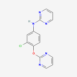 molecular formula C14H10ClN5O B7717228 N-(3-Chloro-4-pyrimidin-2-yloxy-phenyl)pyrimidin-2-amine CAS No. 1354268-97-5
