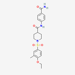 1-(4-ethoxy-3-methylbenzenesulfonyl)-N-methylpiperidine-4-carboxamide