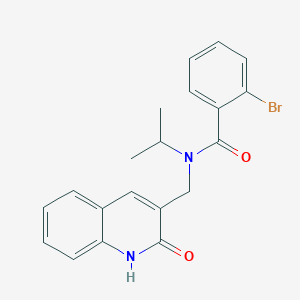 molecular formula C20H19BrN2O2 B7717278 2-bromo-N-((2-hydroxyquinolin-3-yl)methyl)-N-isopropylbenzamide 