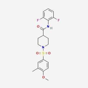 N-(4-ethoxyphenyl)-1-(4-methoxy-3-methylbenzenesulfonyl)piperidine-4-carboxamide