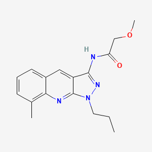 2-methoxy-N-(8-methyl-1-propyl-1H-pyrazolo[3,4-b]quinolin-3-yl)acetamide