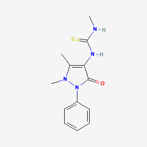 molecular formula C13H16N4OS B7717451 1-(1,5-Dimethyl-3-oxo-2-phenyl-2,3-dihydro-1H-pyrazol-4-yl)-3-methylthiourea CAS No. 76030-72-3
