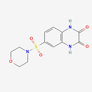 molecular formula C12H13N3O5S B7717477 6-(morpholinosulfonyl)quinoxaline-2,3(1H,4H)-dione 