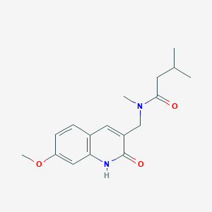N-((2-hydroxy-7-methoxyquinolin-3-yl)methyl)-N,3-dimethylbutanamide