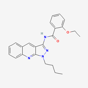 molecular formula C23H24N4O2 B7717642 N-(1-butyl-1H-pyrazolo[3,4-b]quinolin-3-yl)-2-ethoxybenzamide 