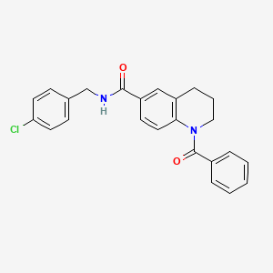 1-benzoyl-N-[2-(methylsulfanyl)phenyl]-1,2,3,4-tetrahydroquinoline-6-carboxamide