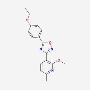 5-(4-ethoxyphenyl)-3-(2-methoxy-6-methylpyridin-3-yl)-1,2,4-oxadiazole