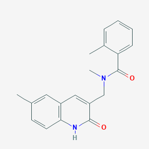 N-((2-hydroxy-6-methylquinolin-3-yl)methyl)-N,2-dimethylbenzamide