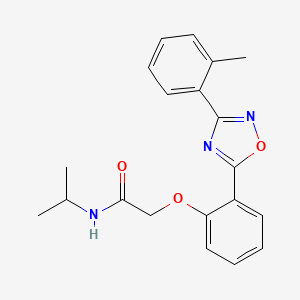 N-isopropyl-2-(2-(3-(o-tolyl)-1,2,4-oxadiazol-5-yl)phenoxy)acetamide