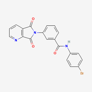 molecular formula C20H12BrN3O3 B7717832 N-(4-Bromophenyl)-3-(5,7-dioxo-5,7-dihydro-6H-pyrrolo[3,4-b]pyridin-6-yl)benzamide CAS No. 2215259-51-9