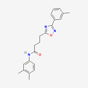 N-(3,4-dimethylphenyl)-4-(3-(m-tolyl)-1,2,4-oxadiazol-5-yl)butanamide