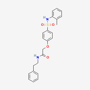 molecular formula C23H24N2O4S B7718003 N-phenethyl-2-(4-(N-(o-tolyl)sulfamoyl)phenoxy)acetamide 